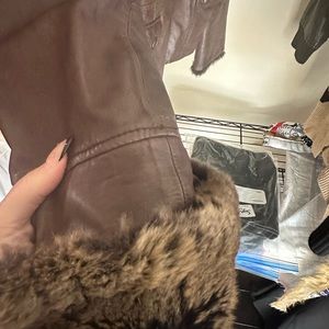 Brown leather jacket 🧥